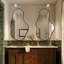 Ensemble de 2 miroirs muraux asymétriques, cadre décoratif en métal moderne, conception irrégulière unique pour le salon, la chambre à coucher et la salle de bain-109740340-109740339