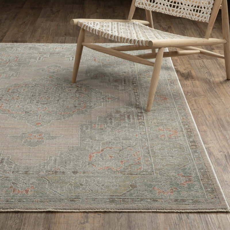 Tapis beige / multicolore Kula Global Medallion, Tapis de couloir 2 pi 3 po x 7 pi 9 po
