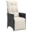  Bistro Set Black And Cream