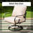Arriona Metal 5 - Person Patio Conversation Set with Swivel Lounge Chairs