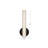 Tole 14-in Black dimmable LED Wall/Vanity Light-124959527