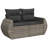  Garden Sofa Set Grey