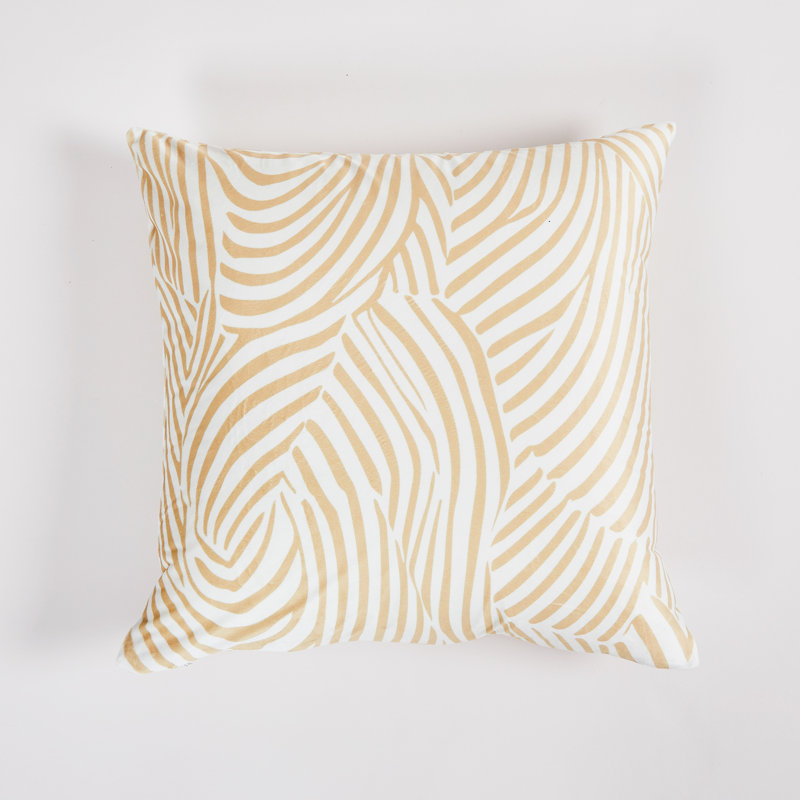 Zebra Neutral Throw Pillow 20"