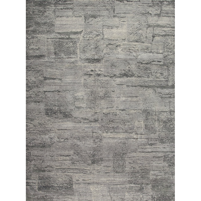 Mayfair Wool Abstract Area Rug in Gray