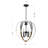 6 - Light Dimmable Lantern Geometric Chandelier