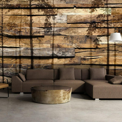 Murale Andrimont Shadow of Trees on Wood