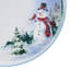 Snowman Forest 12-Piece Lightweight Chip-Resistant Bone China Dinnerware Set, Service for 4