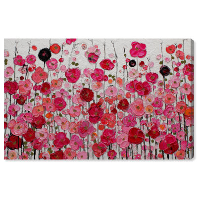 «Crimson Bloom II», reproduction d'art sur toile par Art Remedy
