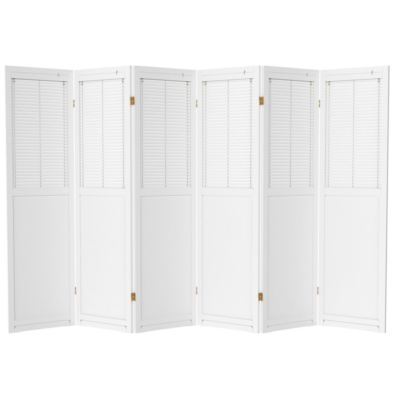 Cloison pliante haute de 6 pi Cayenna, 6, Blanc