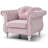 Farney Velvet Swivel Armchair-1524515537