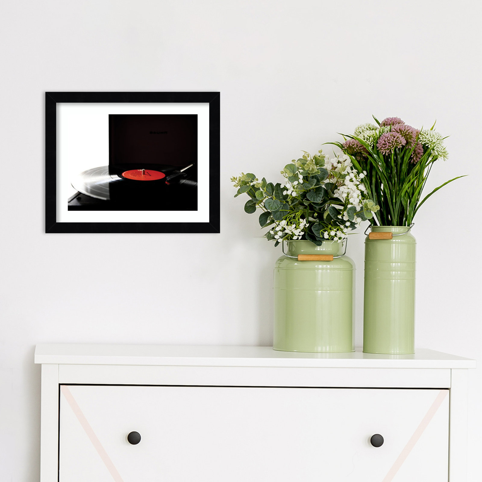 Spin Print by Alicia Abla, Black Framed, 10.75" H x 13.25" W x 0.8" D