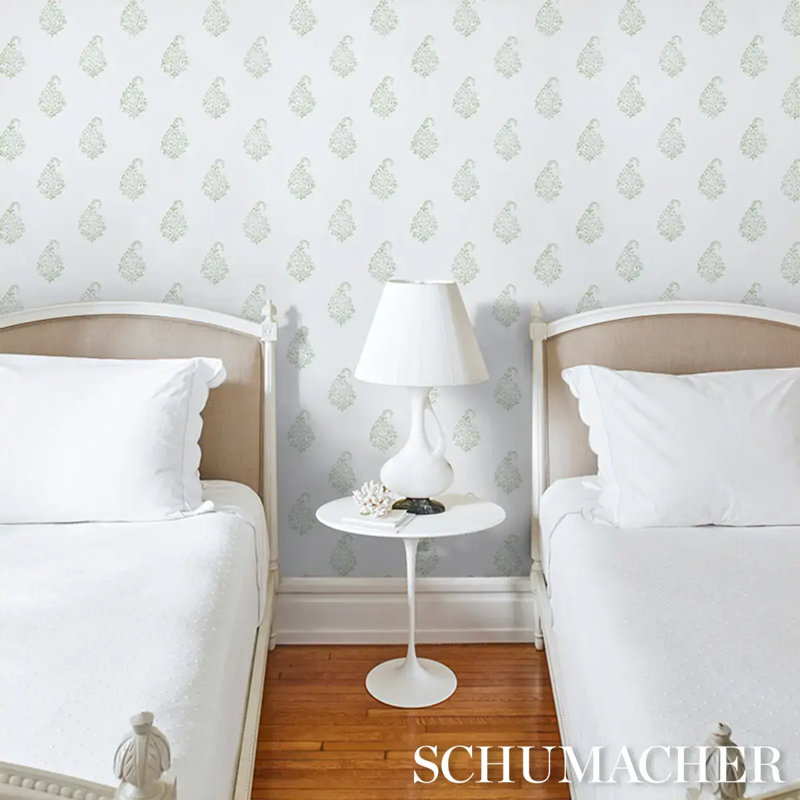 Kerala Paisley II Wallpaper, Green