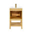 Meuble-lavabo en bois massif de 20 po avec tablette réglable-2066005586