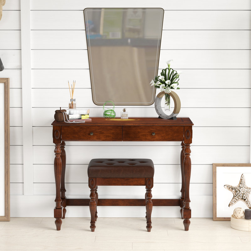 Tabouret de coiffeuse Bumpy, Brun