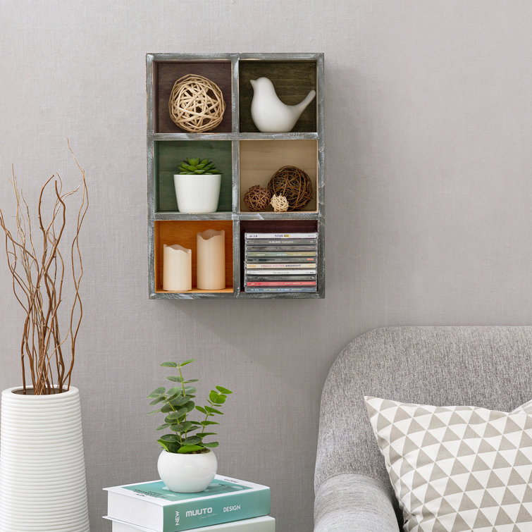 Gracie Oaks 12 x 16 Wood Small Cubby Shelf & Reviews