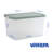 Wham Clip 62L Rectangular Plastic Storage Boxes with Secure Clip Lock Lids. L:59.5 x W:39.5 x H:33.5cm Clear/Stone/Slate Grey-1629064580