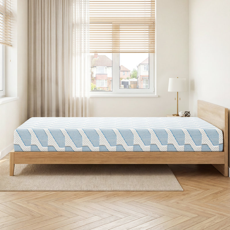 Matelas en mousse viscoélastique gélifiée mi-ferme, 8", Très grand simple