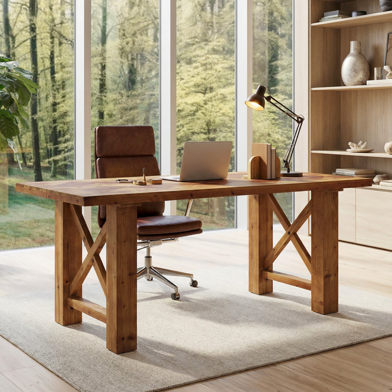 Solid Wood Computer Desk