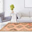 Tapis de couloir unique en laine noué à la main de style années 1990 de 4 pi 8 po x 12 pi 8 po rose Mortem