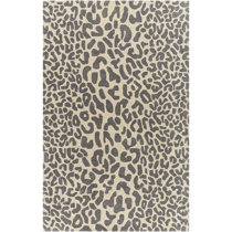 Dash and Albert Rugs Leopard Hand Hooked Wool Animal Print Area