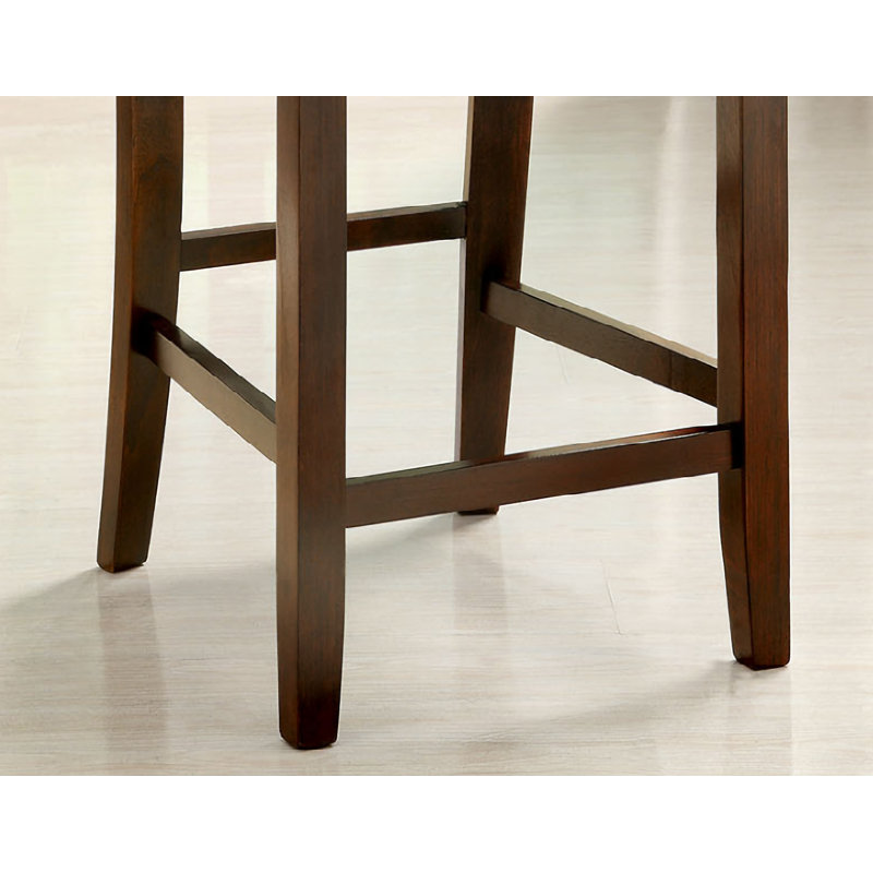 Tabouret de comptoir 25,5 po Ayana, Cadre gris, Crème