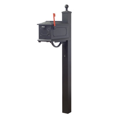 Kingston Aluminum Post Mounted Mailbox