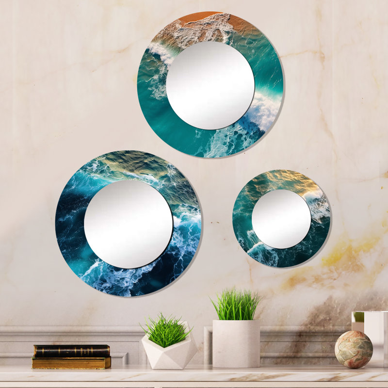 Crownsville Metal Round Mirror