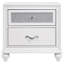 Barzini 2-Drawer Nightstand White