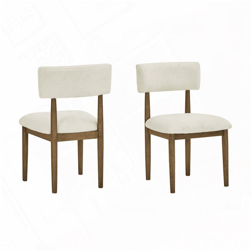 Chaises d'appoint rembourrées en tissu Sherpa