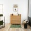 Fullilove Metal Flat Wall Mirror with Shelves-1735889113