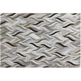 Art Hide Cowhide Abstract Area Rug in Green