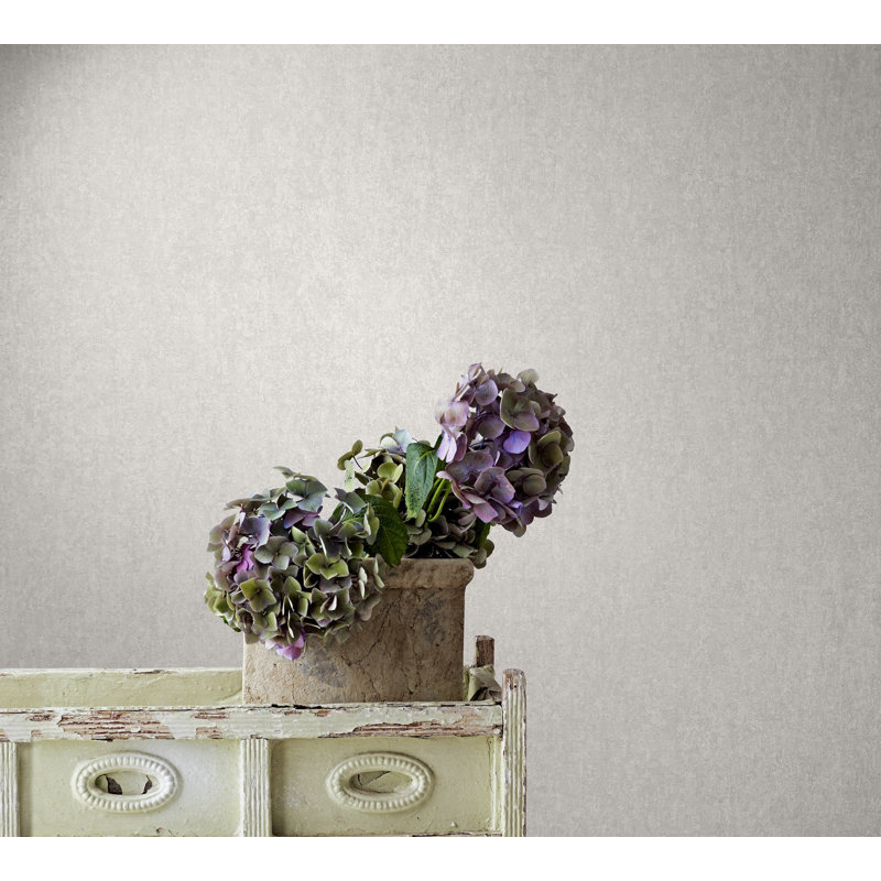 City Romance Plain Texture Wallpaper, White