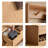 Burlywood Solid Wood Bench