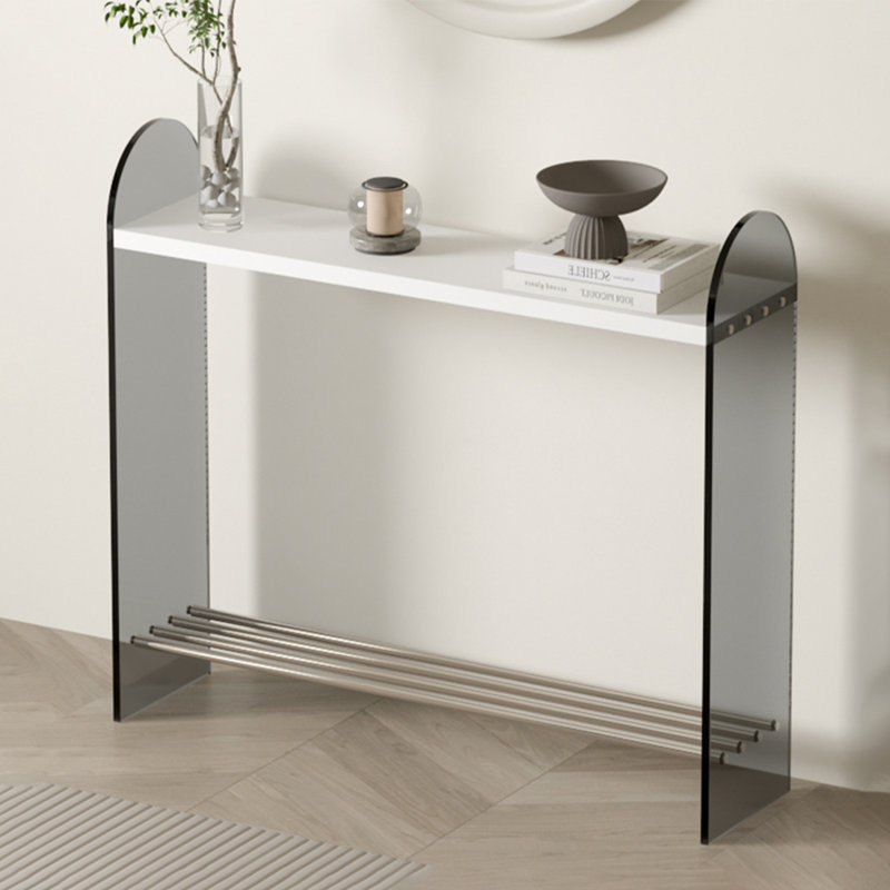 Console décorative minimaliste en acrylique, H 35,43 po x l 47,24 po x P 11,81 po, Noir