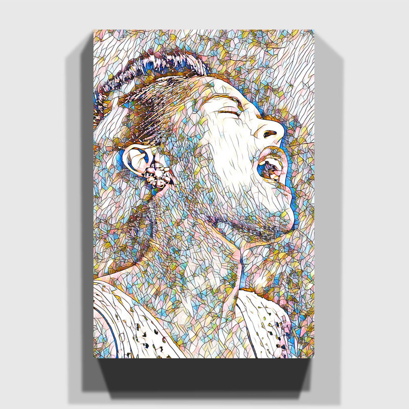 Billy Holiday - Wrapped Canvas, 50cm H x 35cm W