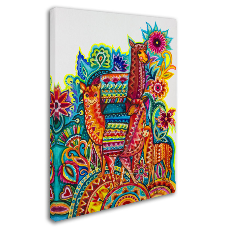 « alpaca from mexico », reproduction d’impression sur toile tendue, H 19 po x l 14 po
