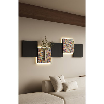 Dopamine Irregular Led Wall Art - Vibrant Mosaic Decor