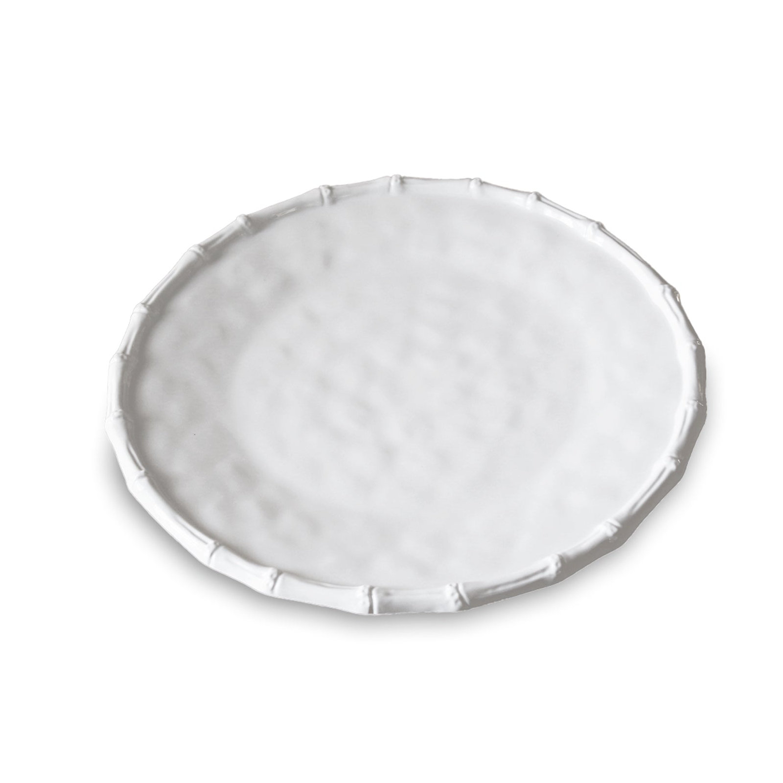 Vida Round Melamine Platter, White