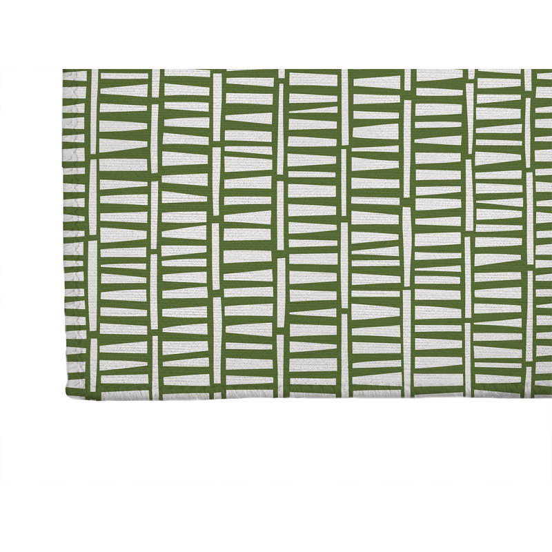 Tapis de cuisine Heritage Haven, Rectangulaire 2 pi x 3 pi, Vert olive