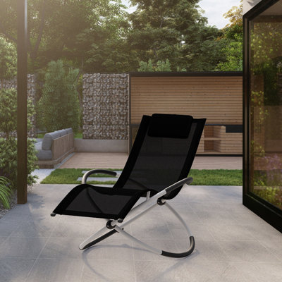 Foldable outdoor rocking chair