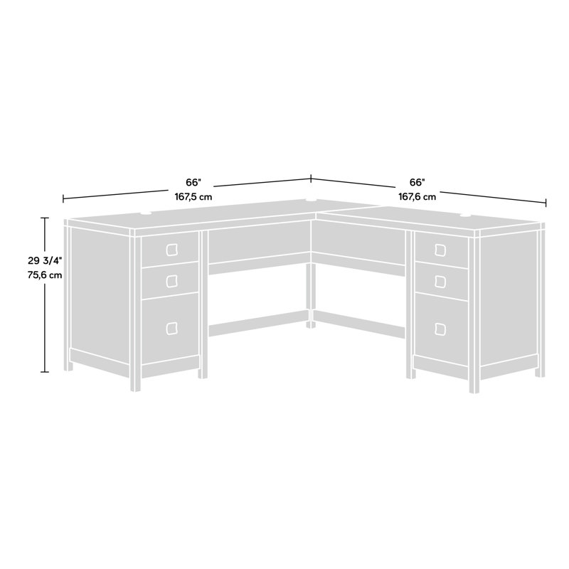Gassin L-Shaped Executive Desk