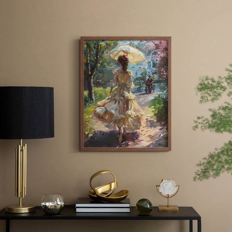 «WOMEN Series DCCLXII», reproduction encadrée - bois massif, H 11 po x l 9 po, Noyer