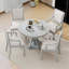 Ensemble de salle à manger 5 pièces, table ronde extensible et 4 chaises pour la salle à manger de cuisine-1951669169