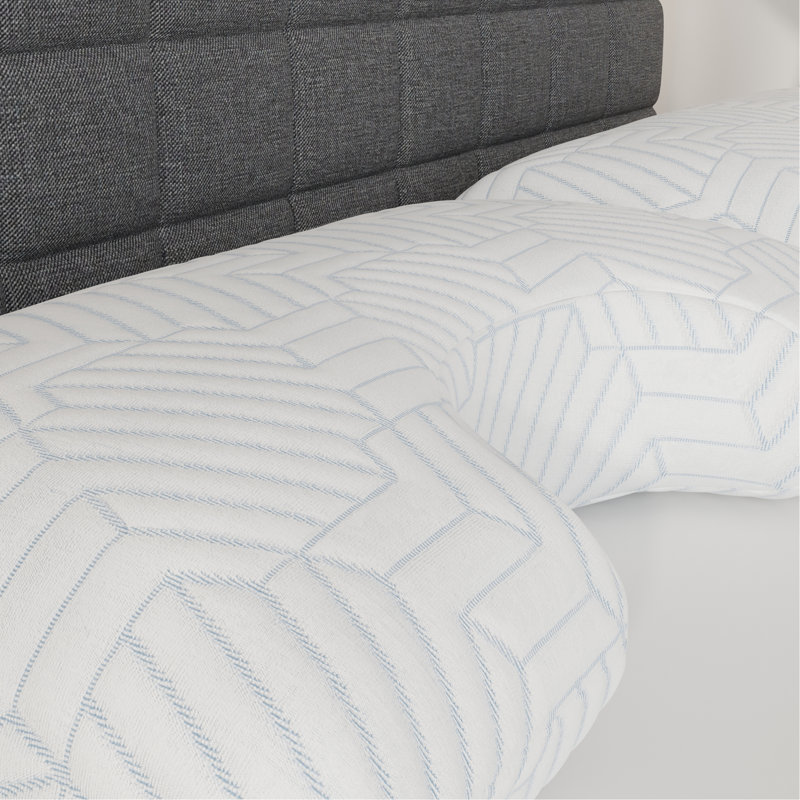 Oreiller Fria Dream Curve, Vert/blanc