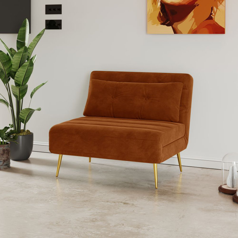 Taysia 1 Seater Sofa Bed, Orange