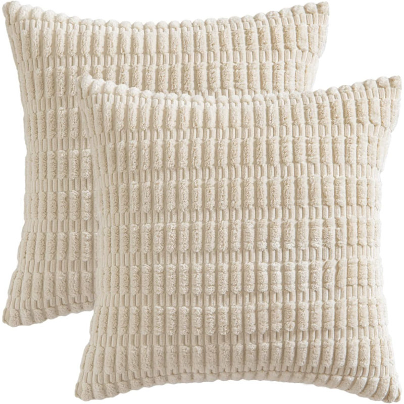 Pillow Cover, 16"H x 16"W, Cream