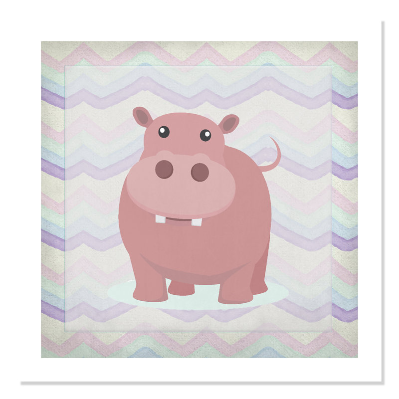 Adhésif décoratif rose Hippo Time, H 36 po x l 36 po x P 1 po, Papier