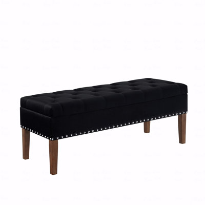 Tufted Bench With Storage