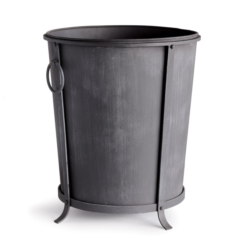 Jardinière d'extérieur en zinc Vae European, H 23 po x l 19 po x P 19 po