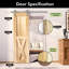 Porte de grange en bois de pin massif 5-en-80 de 80 po brut / non assemblé seulement-94260002